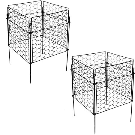 wire cage post support